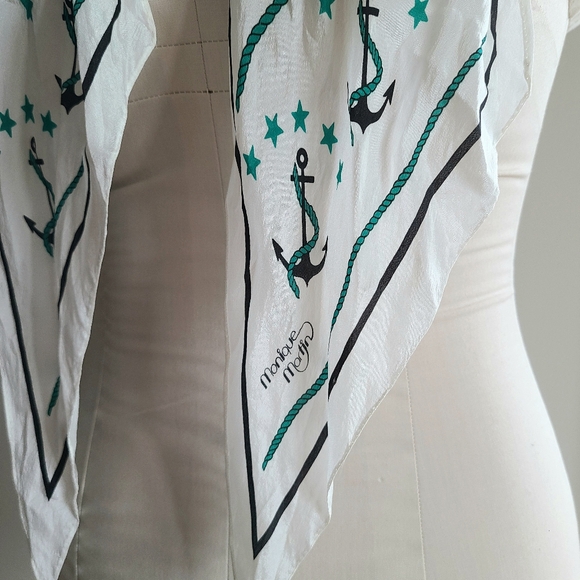 Vintage Monique Martin Silk Scarf - Picture 3 of 11